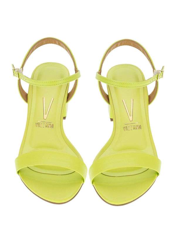 Vizzano - Sandália Feminina Salto Médio Vizzano - 62911300 - Verde 5