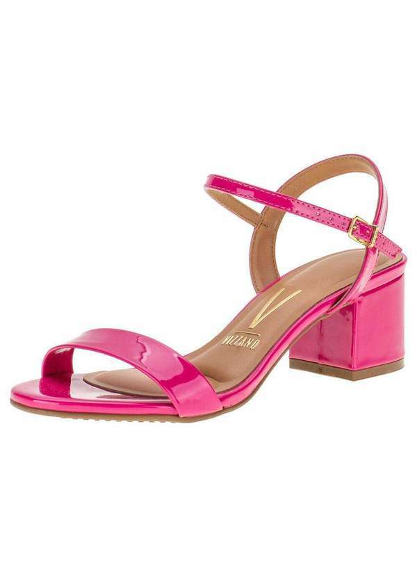 Vizzano - Sandália Feminina Salto Médio Vizzano - 6291900 - Pink 01