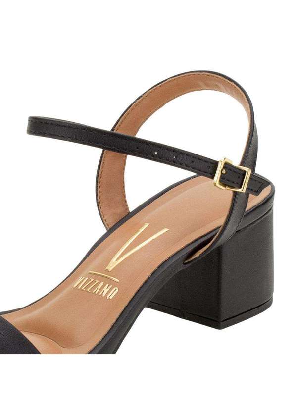 Vizzano - Sandália Feminina Salto Médio Vizzano - 6291900 - Preto 5