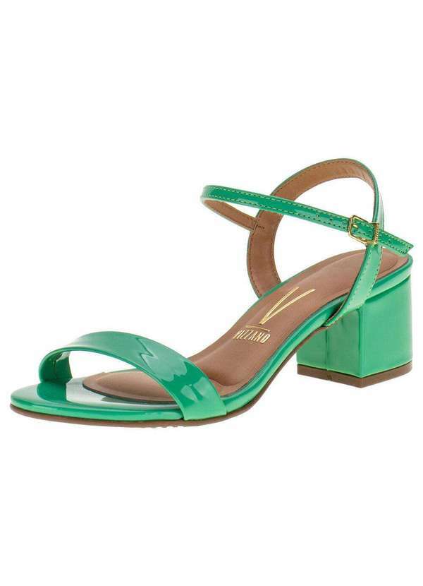 Vizzano - Sandália Feminina Salto Médio Vizzano - 6291900 - Verde