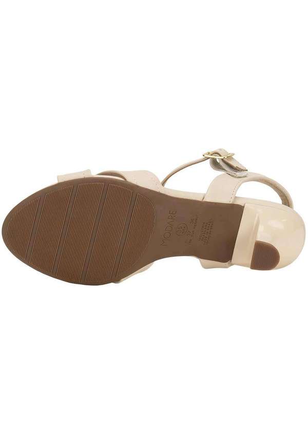 Modare - Sandália Feminina Salto Taça Modare 7202101 - Natural 4