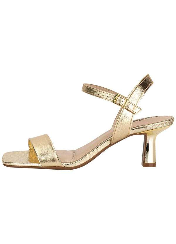Moleca - Sandália Feminina Salto Taça Moleca 5523301 Ouro 2