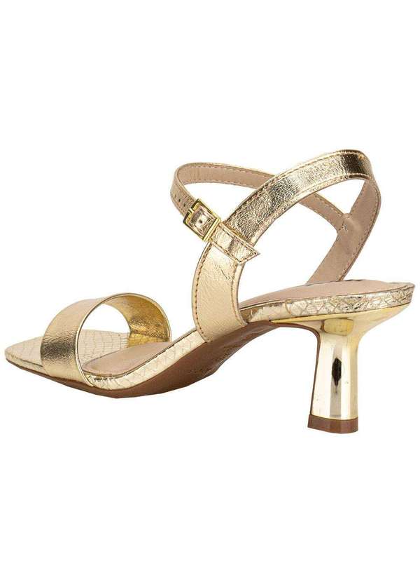 Moleca - Sandália Feminina Salto Taça Moleca 5523301 Ouro 3