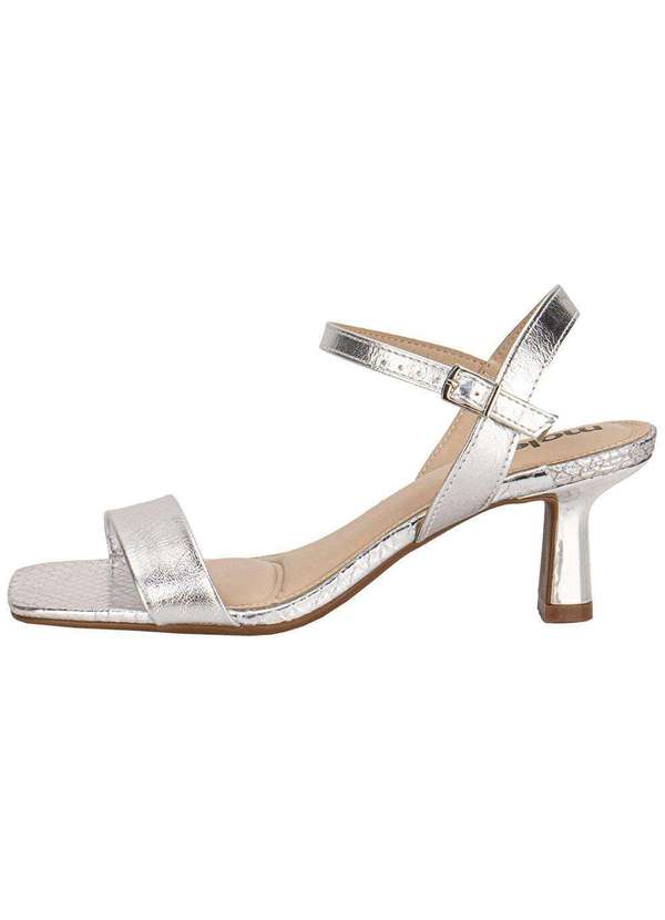 Moleca - Sandália Feminina Salto Taça Moleca 5523301 Prata 2