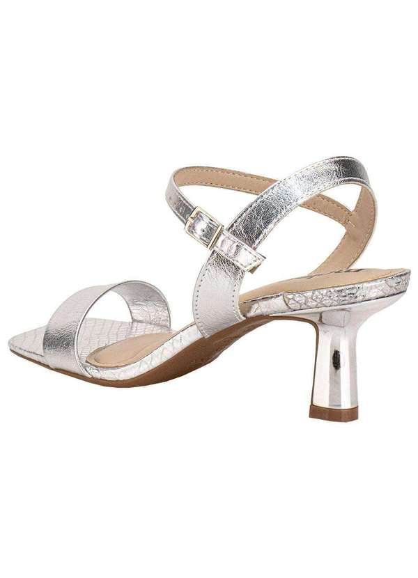 Moleca - Sandália Feminina Salto Taça Moleca 5523301 Prata 3