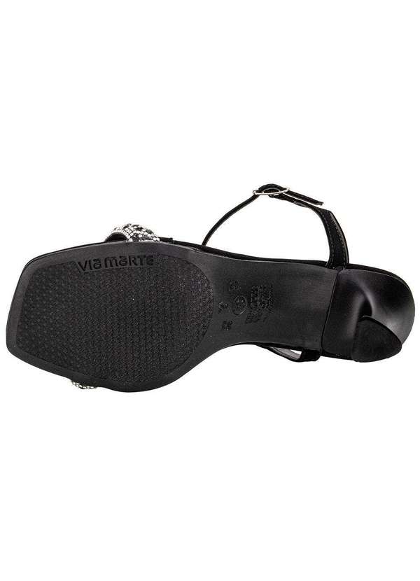 Via Marte - Sandália Feminina Salto Taça Via Marte 166035 Preto/Nobuck 4