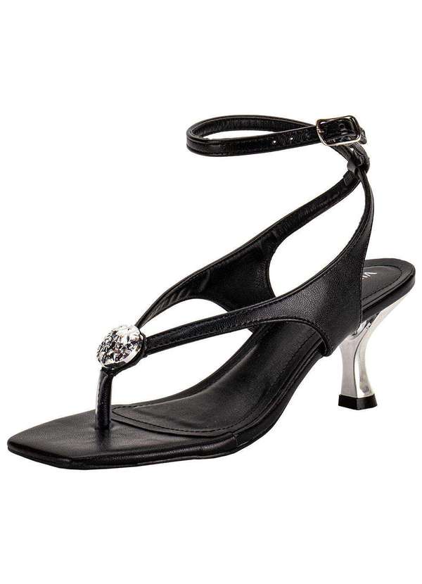 Via Marte - Sandália Feminina Salto Taça Via Marte 177043 Preto 1