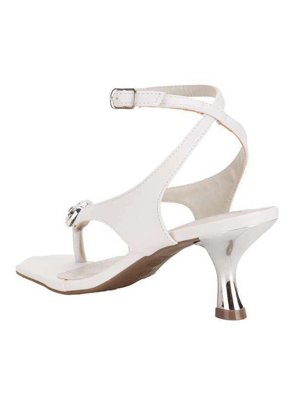 Via Marte - Sandália Feminina Salto Taça Via Marte 177043 Branco 3