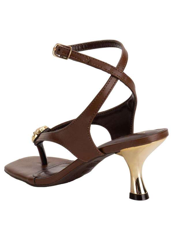 Via Marte - Sandália Feminina Salto Taça Via Marte 177043 Chocolate 3