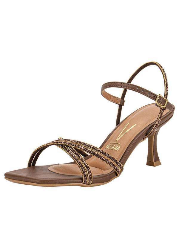 Vizzano - Sandália Feminina Salto Taça Vizzano 6536105 - Chocolate