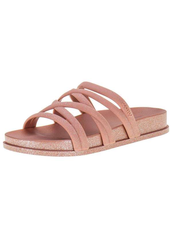 Zaxy - Sandália Feminina Slide Shine Zaxy - 18886 - Rosa