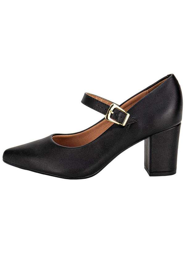 Vizzano - Sapato Feminino Salto Grosso Vizzano 1290532 Preto 2