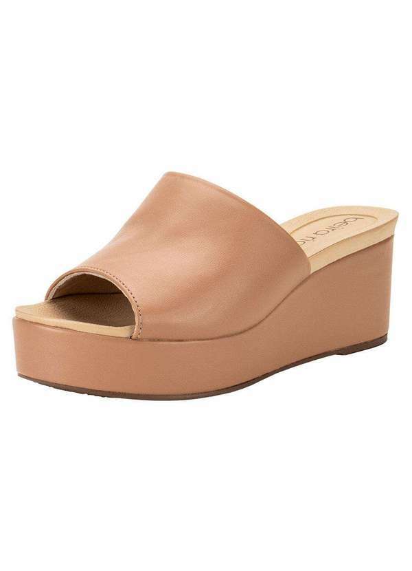 Beira Rio - Tamanco Feminino Anabela Beira Rio 8407100 - Salmão