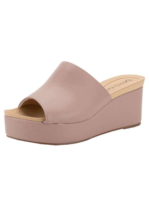 Beira Rio - Tamanco Feminino Anabela Beira Rio 8407100 - Taupe