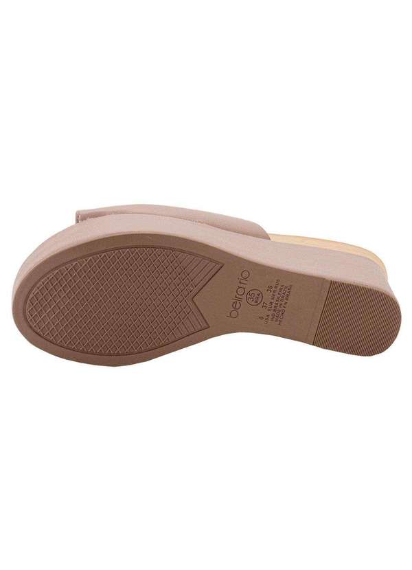 Beira Rio - Tamanco Feminino Anabela Beira Rio 8407100 - Taupe 4