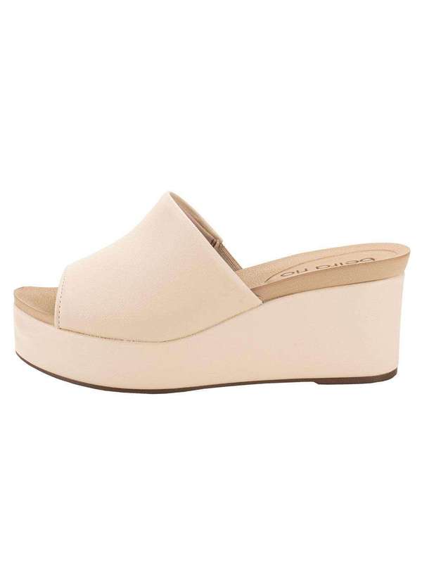 Beira Rio - Tamanco Feminino Anabela Beira Rio 8407100 Natural 2