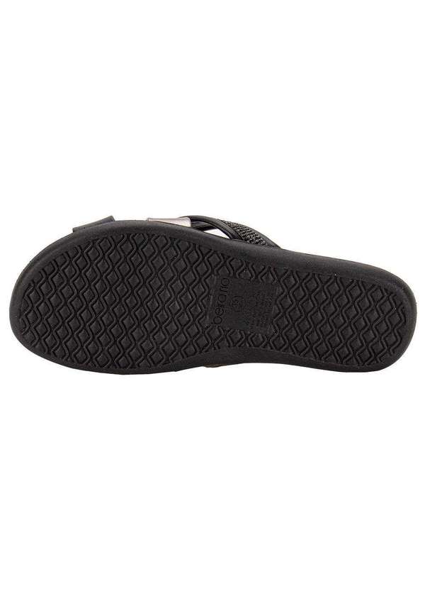 Beira Rio - Tamanco Feminino Flat Beira Rio 8544103 - Preto/Cinza 5