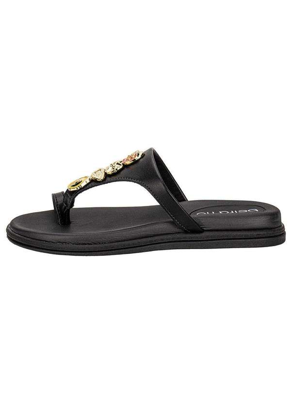 Moleca - Tamanco Feminino Flat Moleca 8513119 - Preto 2