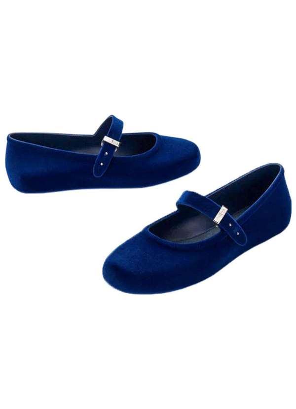 Melissa - Melissa Soft Ballerina Velvet Ii 37844 Azul 3