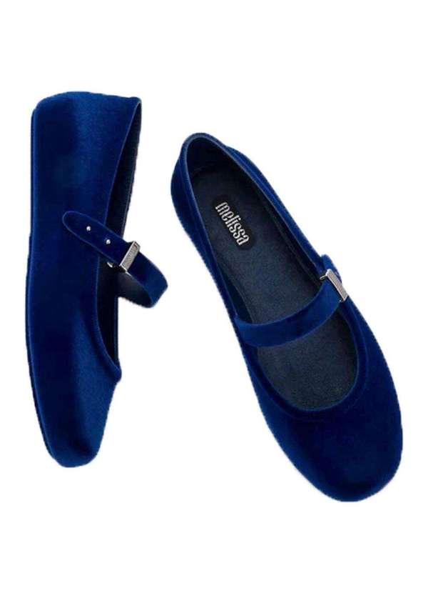 Melissa - Melissa Soft Ballerina Velvet Ii 37844 Azul 4