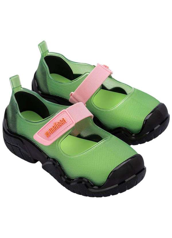 Melissa - Melissa Sprint Ballerina 36843 Preto/Verde