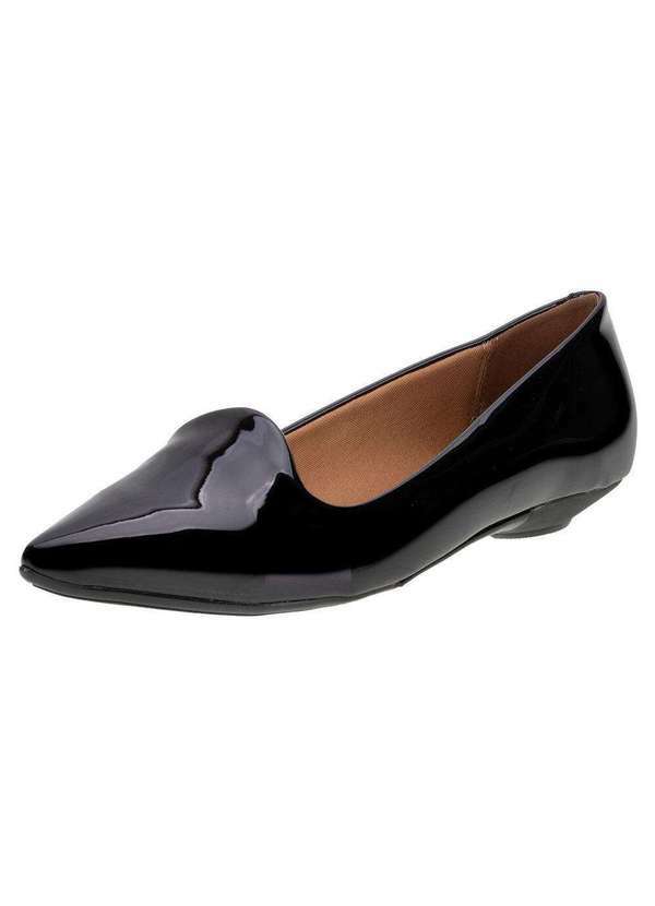 Vizzano - Sapatilha Feminina Bico Fino Vizzano - 1131529 - Verniz/Preto