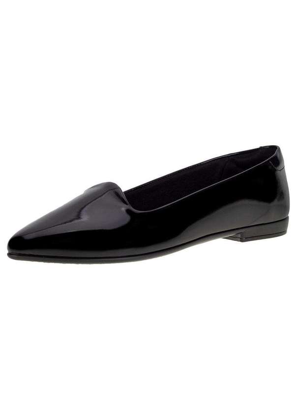 Beira Rio Sapatilha Feminina Flat Beira Rio 4136394 Verniz/Preto