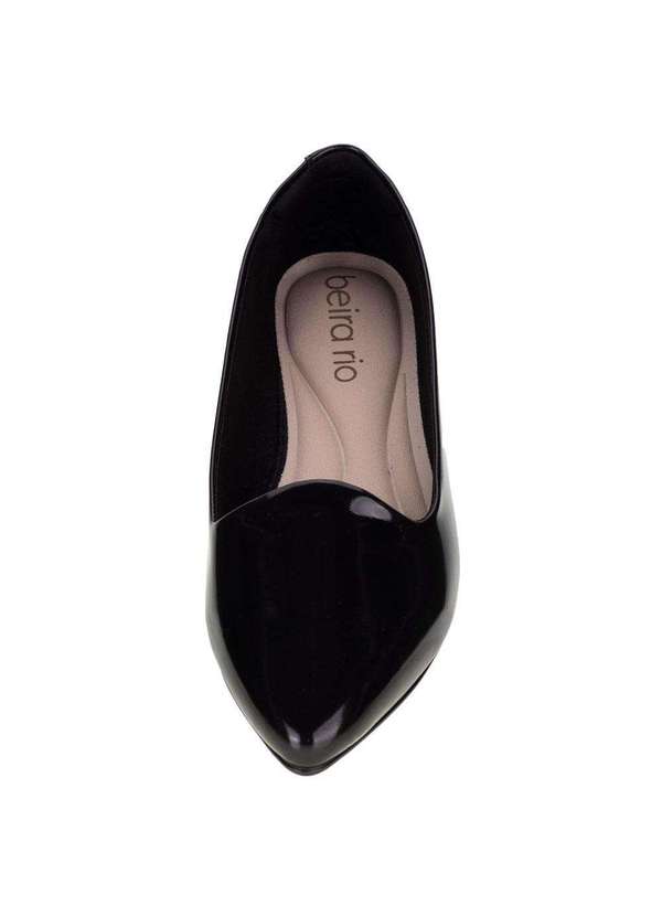 Sapatilha Feminina Flat Beira Rio 4136394 Verniz/Preto