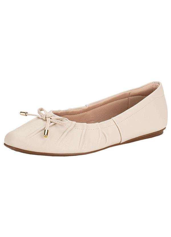 Beira Rio - Sapatilha Feminina Flat Beira Rio 4198535 - Marfim