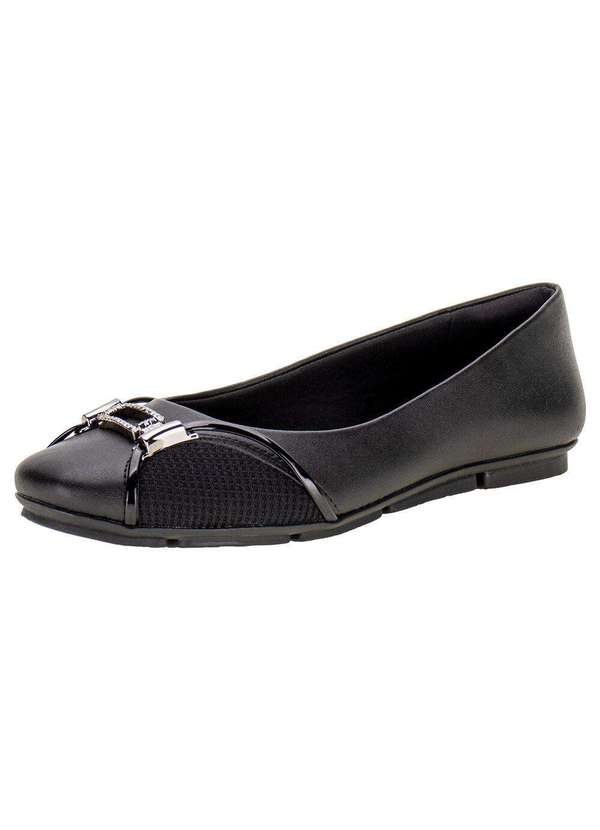 Comfortflex - Sapatilha Feminina Flat Comfortflex - 2363402 - Preto