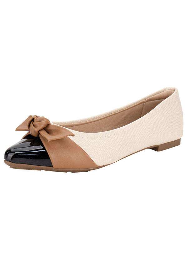 Modare - Sapatilha Feminina Flat Modare - 7334233 - Marfim