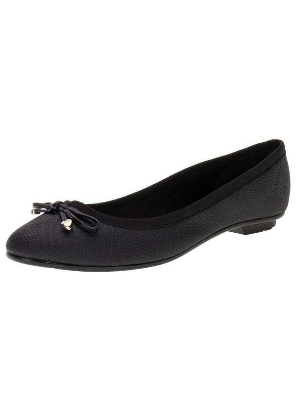 Moleca - Sapatilha Feminina Flat Moleca - 50271423 - Preto 01