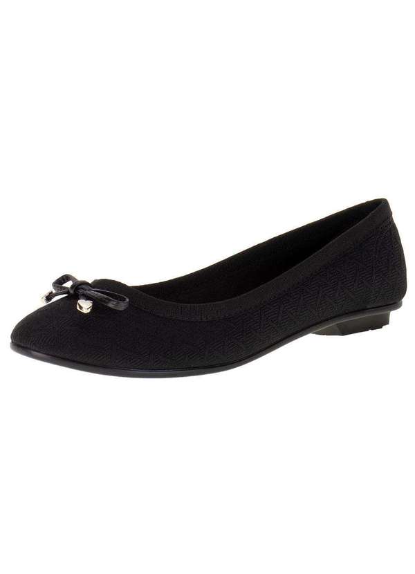 Moleca - Sapatilha  Feminina Flat Moleca - 50271423 - Preto