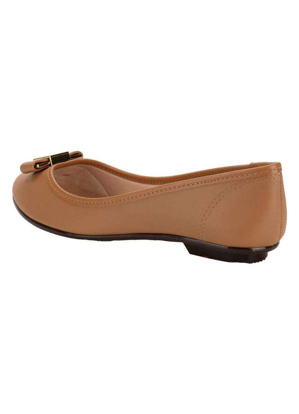 Moleca - Sapatilha Feminina Flat Moleca 50271481 - Camel 3