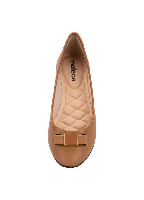 Moleca - Sapatilha Feminina Flat Moleca 50271481 - Camel 5