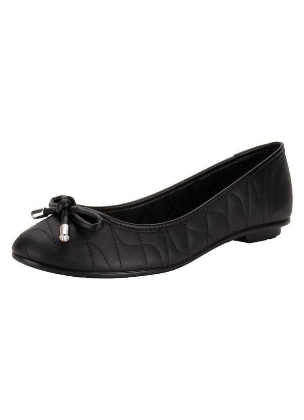 Moleca - Sapatilha Feminina Flat Moleca 50271482 - Preto