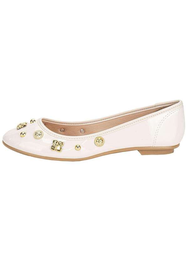 Moleca - Sapatilha Feminina Flat Moleca 50271485 - Marfim 2