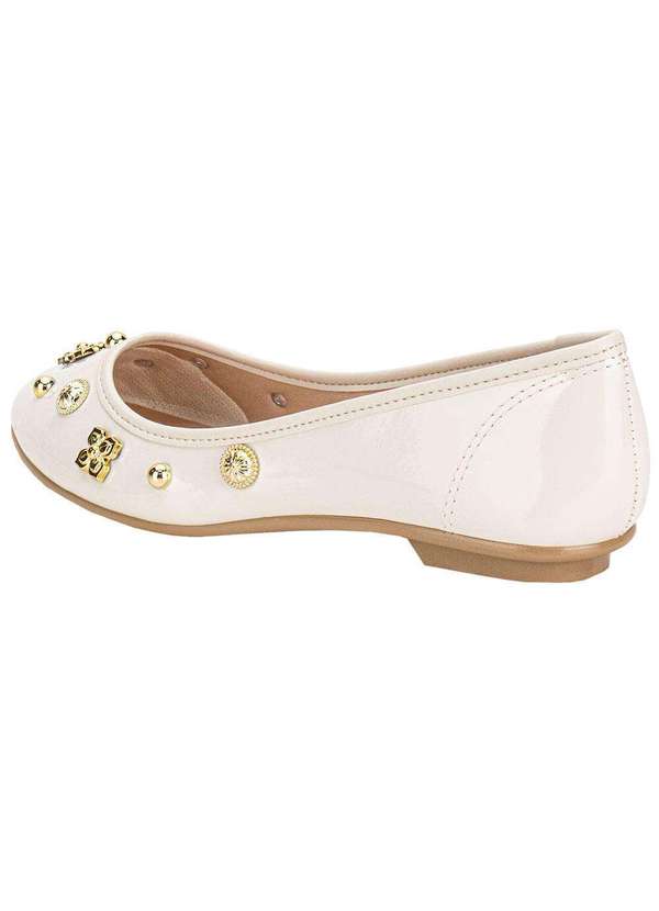 Moleca - Sapatilha Feminina Flat Moleca 50271485 - Marfim 3
