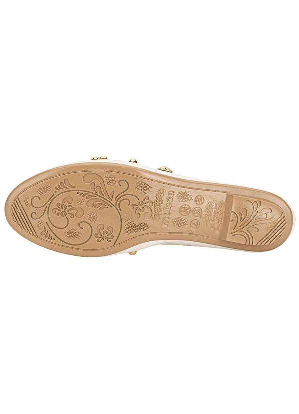 Moleca - Sapatilha Feminina Flat Moleca 50271485 - Marfim 4