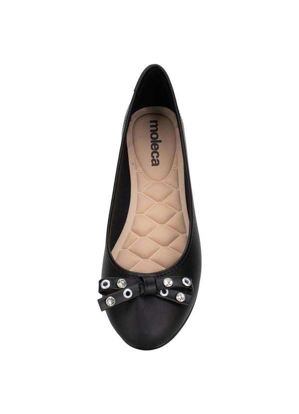 Moleca - Sapatilha Feminina Flat Moleca 50271486 Preto 5