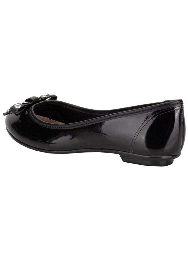 Moleca - Sapatilha Feminina Flat Moleca 50271486 Verniz/Preto 3