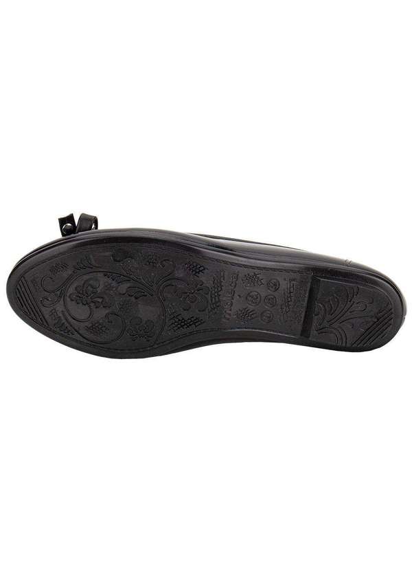 Moleca - Sapatilha Feminina Flat Moleca 50271486 Verniz/Preto 4