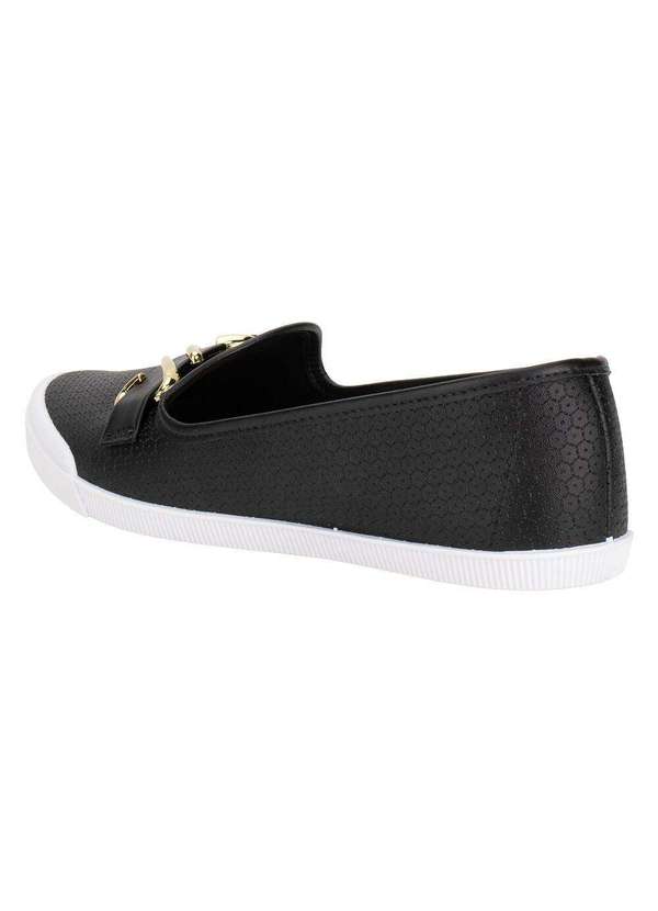 Moleca - Sapatilha Feminina Flat Moleca 5109796 Preto 3