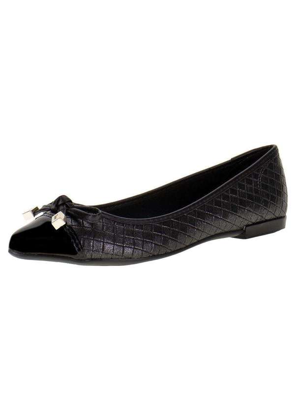 Moleca - Sapatilha Feminina Flat Moleca - 5301364 - Preto