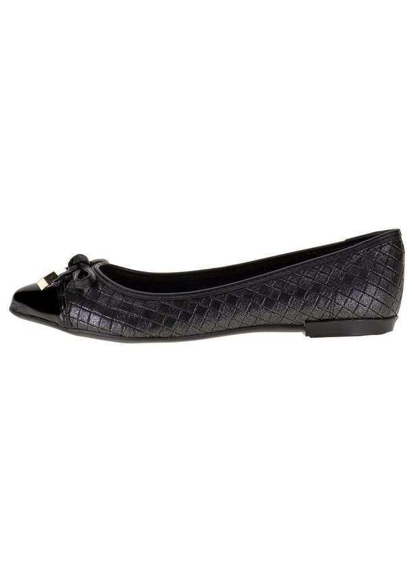 Moleca - Sapatilha Feminina Flat Moleca - 5301364 - Preto 2