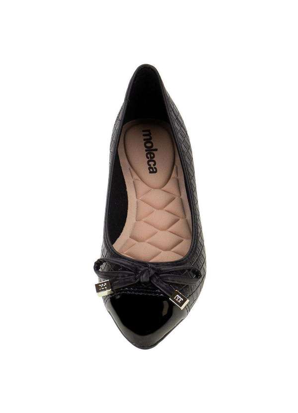 Moleca - Sapatilha Feminina Flat Moleca - 5301364 - Preto 5