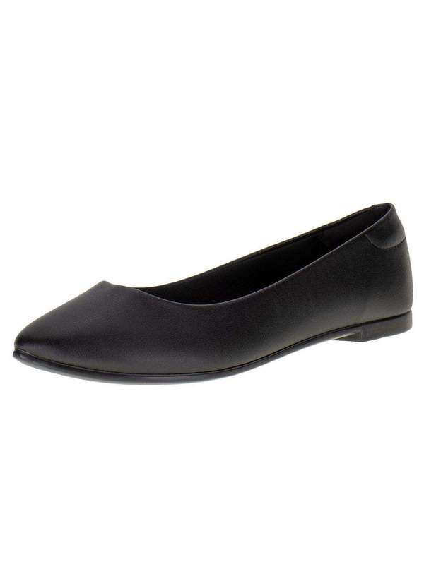Moleca - Sapatilha Feminina Flat Moleca - 5635800 - Preto