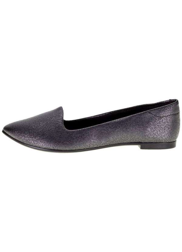Moleca - Sapatilha Feminina Flat Moleca - 5635816 - Preto/Cinza 2