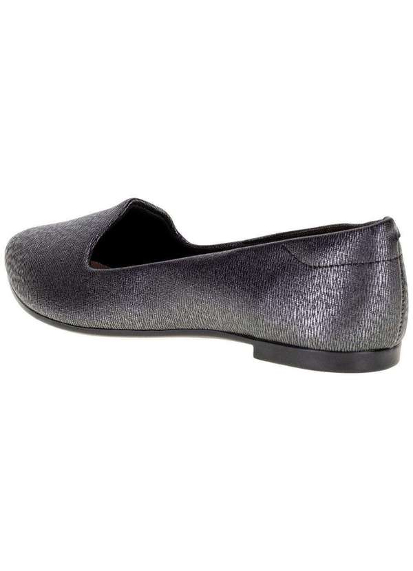 Moleca - Sapatilha Feminina Flat Moleca - 5635816 - Preto/Cinza 3