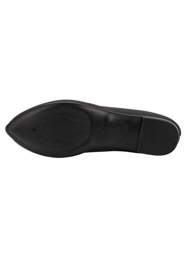 Moleca - Sapatilha Feminina Flat Moleca 5635863 - Preto 4